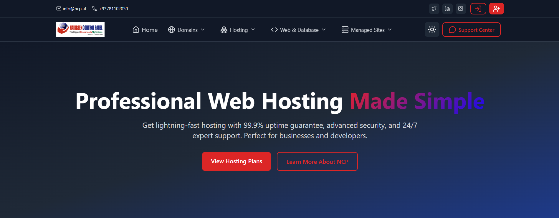Website Improvement — NCP